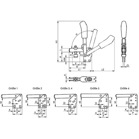 AMF Senkrecht Spanner 6802 Größe 5 – Bild 1