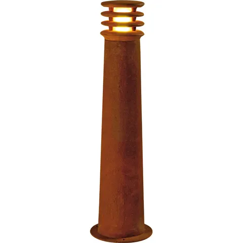 SLV Rusty 70 path light, rust-coloured, steel, height 70 cm, IP55 – image 1