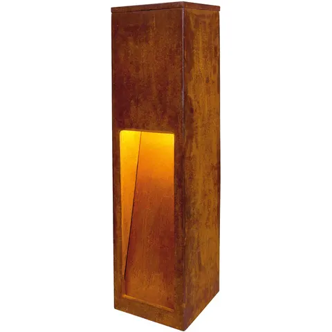 SLV Rusty Slot 50 rust brown pillar light – image 1