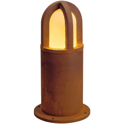 SLV Rusty Cone 40 rust brown pillar light 40 cm – rust brown, amber – image 1