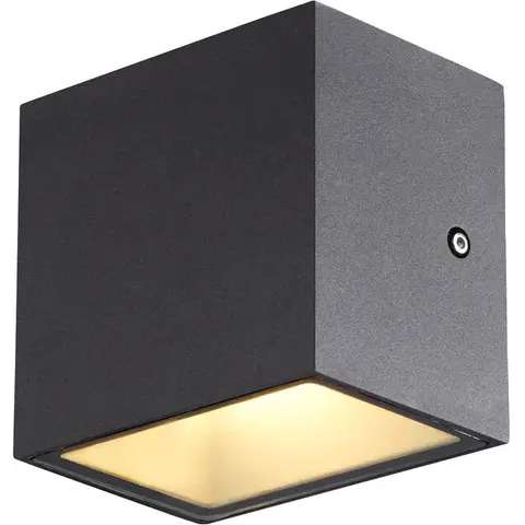 SLV Sitra Single LED outdoor wall lamp down anthracite – image 1