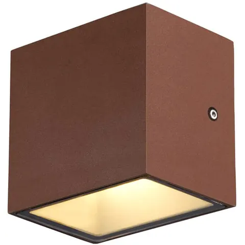 SLV Sitra Single LED outdoor wall light down, rust – image 1