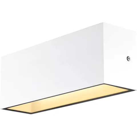 SLV Sitra LED outdoor wall light up/down 30cm white – image 1