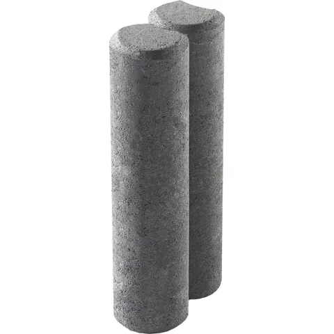 Kann Palisade 2er-Element 25 x 10 x 6 cm anthrazit – Bild 1