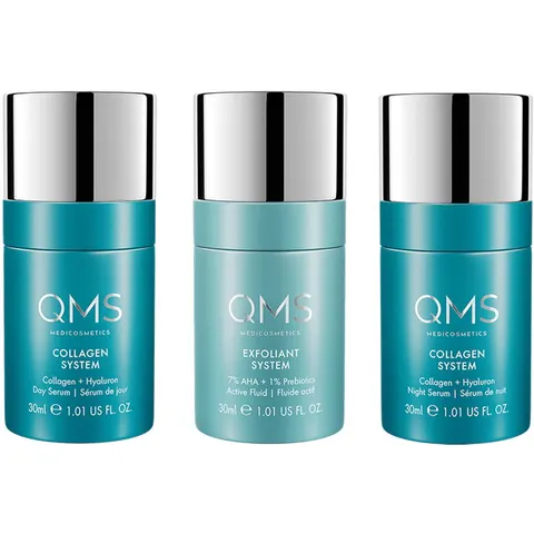 QMS Collagen + Exfoliant Set Strong 3 x 30 ml – immagine 1