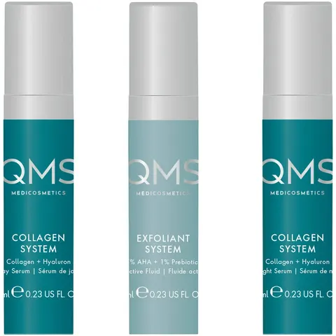 QMS Collagen + Exfoliant Set Medium 3 x 7 ml – immagine 1