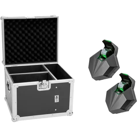 EUROLITE Set 2x LED CAT-80 Beam Effects + Flightcase - Kits complets – image 1