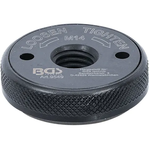 Mandrin de serrage rapide pour meuleuse d’angle M14 Kraftmann ; BGS technic (9549) – image 1