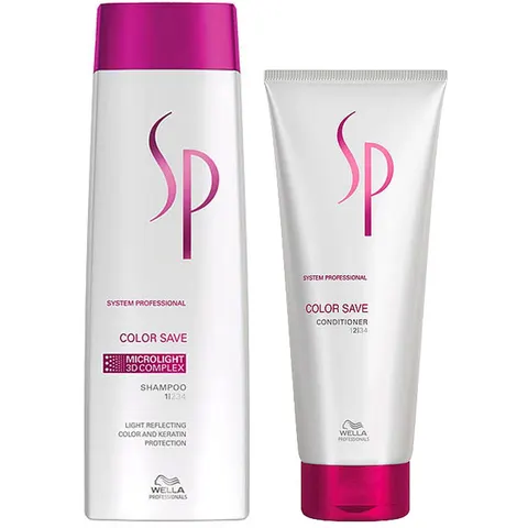Wella Color Save Shampoo + Conditioner Set (Shampoo 250ml + Conditioner 250ml) – immagine 1