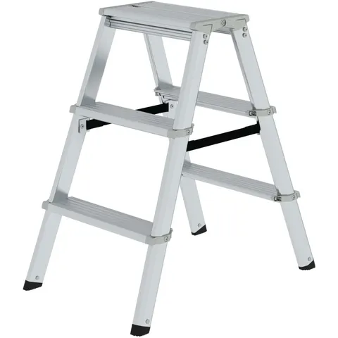 Munk Günzburger Steigtechnik MUNK Stufenstehleiter ML 2x3 Stufen – Bild 1