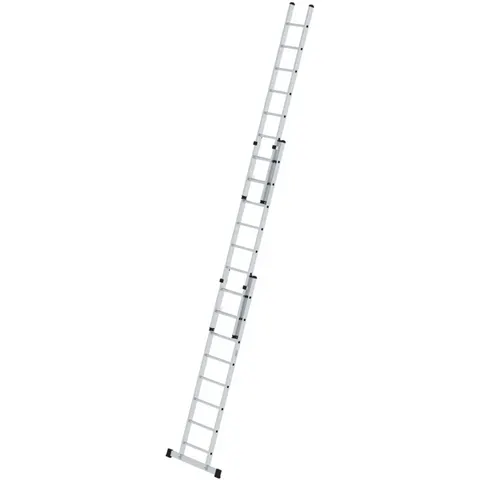 Munk Günzburger Steigtechnik MUNK Schiebeleiter mit Traverse 3x8 Sprossen – Bild 1