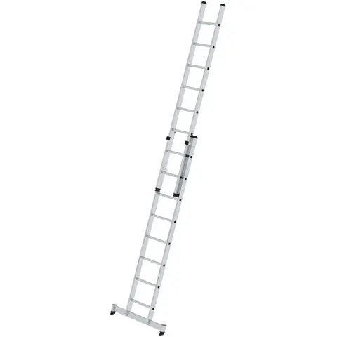 Munk Günzburger Steigtechnik MUNK Schiebeleiter mit nivello-Traverse 2x8 Sprossen – Bild 1