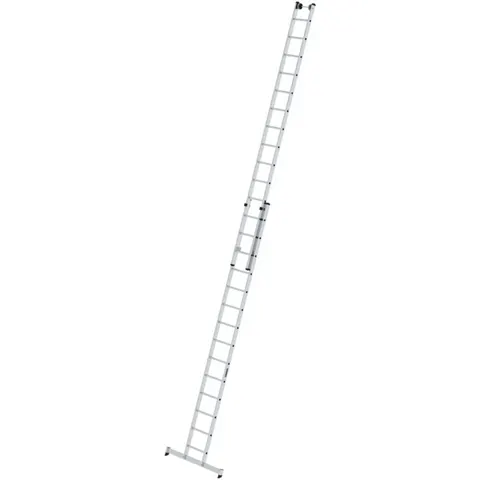Munk Günzburger Steigtechnik MUNK Schiebeleiter mit nivello-Traverse 2x14 Sprossen – Bild 1