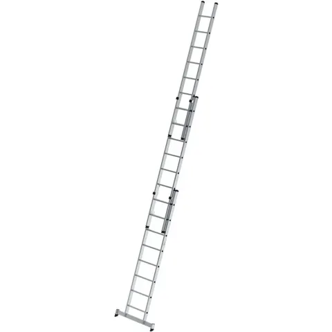 Munk Günzburger Steigtechnik MUNK Schiebeleiter mit nivello-Traverse 3x8 Sprossen – Bild 1
