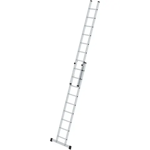 Munk Günzburger Steigtechnik MUNK Schiebeleiter mit Traverse 2x9 Sprossen – Bild 1