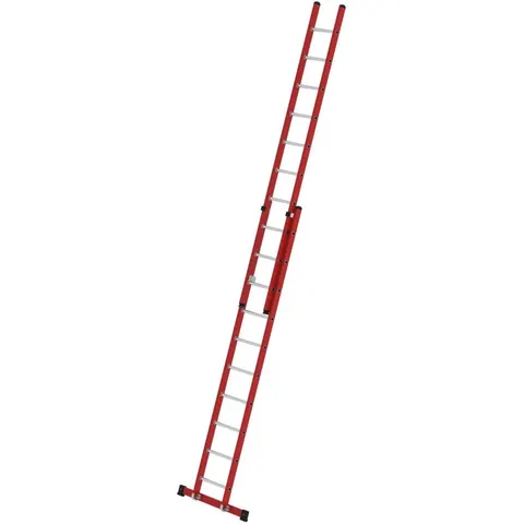 Munk Günzburger Steigtechnik MUNK Kunststoff Schiebeleiter mit Standardtraverse 2x10 Sprossen – Bild 1