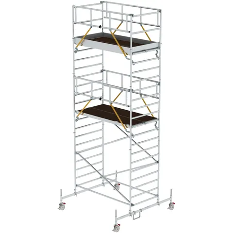 Munk Günzburger Steigtechnik MUNK Rollgerüst SG mit Doppelplattform 1,35x2,45m Plattform 7,78m AH – Bild 1