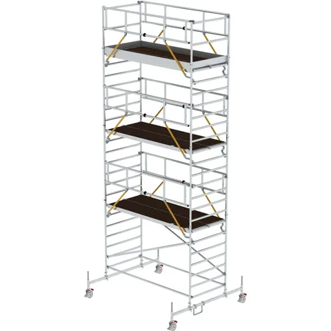 Munk Günzburger Steigtechnik MUNK Rollgerüst SG mit Doppelplattform 1,35x3,00m Plattform 8,62m AH – Bild 1