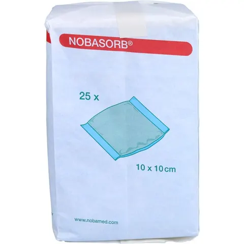 NOBAMED Paul Danz AG NOBASORB Saugkompressen 10x10 cm 25 St. – Bild 1
