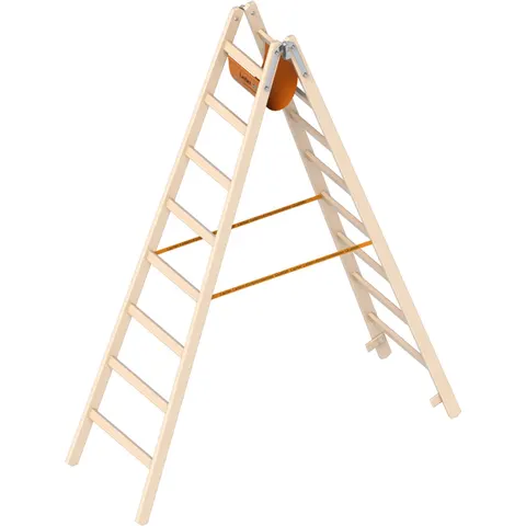 Layher 1038 Holzstehleiter 2x8 Sprossen – Bild 1