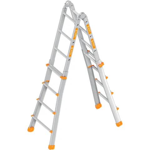 Layher Topic 1058 Teleskopleiter 4x4 Sprossen – Bild 1
