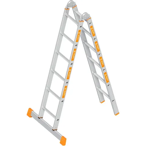 Layher Topic 1056 Klappleiter 2x6 Sprossen – Bild 1