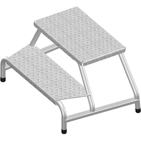 Layher 1075 Maschinentritt 2 Stufen – Bild 1