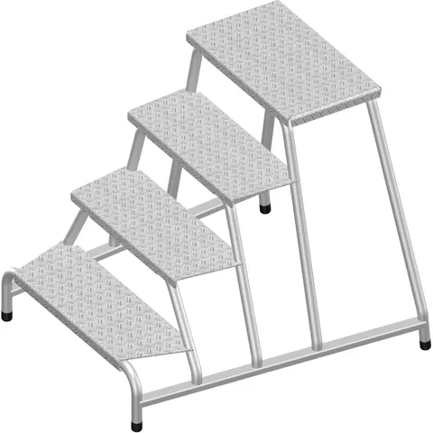Layher 1075 Maschinentritt 4 Stufen – Bild 1