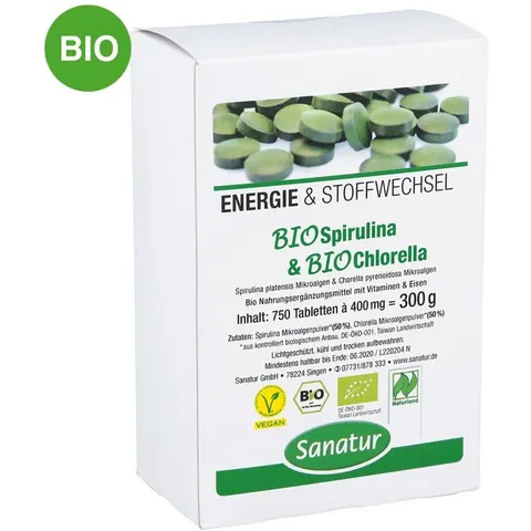 Biospirulina & Biochlorella 2 in 1 Tabletten – Bild 1