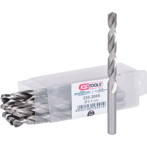 KS Tools HSS-G Spiralbohrer, 8,5 mm, 10er Pack – Bild 1