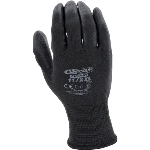 KS Tools Mikro-Feinstrickhandschuhe Gr. 11 schwarz – Bild 1