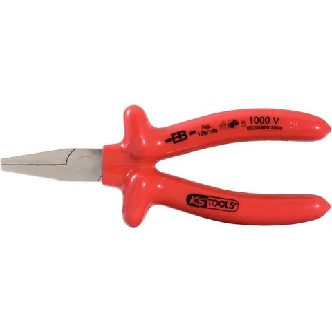 KS Tools 1000V Flachzange, kurze Backen, 160 mm – Bild 1