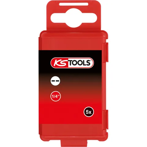 KS Tools 1/4 Bit Spanner, 75 mm, 10 mm 5er Pack – Bild 1