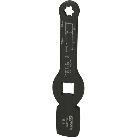KS Tools 3/4 Schlag-TX-E-Schlüssel mit 2 Schlagflächen, E18 – Bild 1
