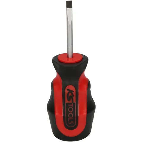 KS Tools ERGOTORQUEplus Schlitz-Schraubendreher, kurz, 4 mm – Bild 1
