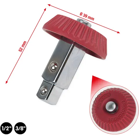 KS Tools 1/2+3/8 Drehknopf-Umsteckvierkant – Bild 1
