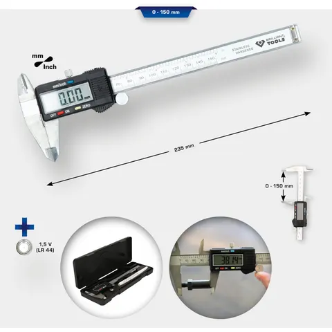BRILLIANT TOOLS Meetstok digitaal – afbeelding 1