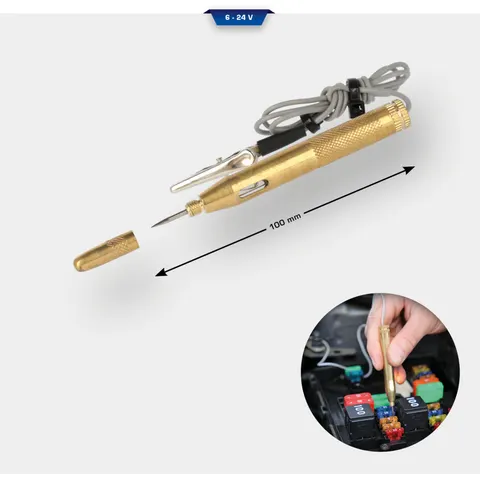 BRILLIANT TOOLS testlamp 6 - 24 V - BT121900 – afbeelding 1