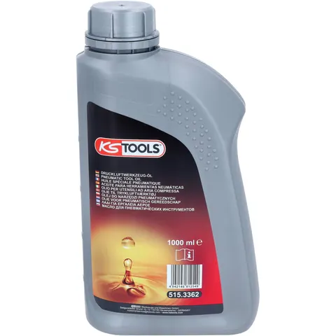KS Tools Druckluftwerkzeug-Öl, 1000 ml – Bild 1