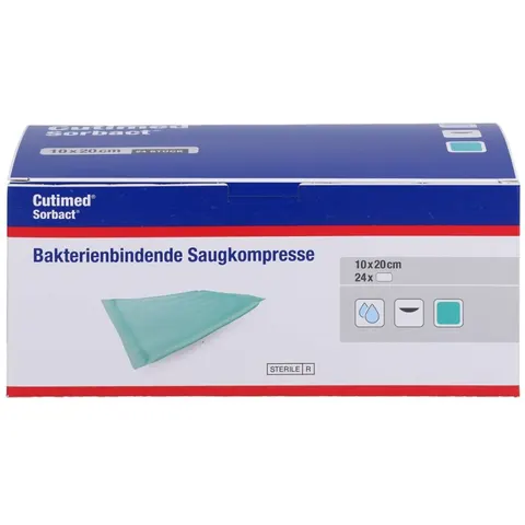 Cutimed Sorbact Saugkompressen 10x20 cm – Bild 1