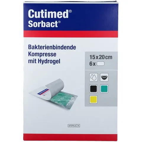 Cutimed Sorbact Gel Kompressen 15x20 cm – Bild 1