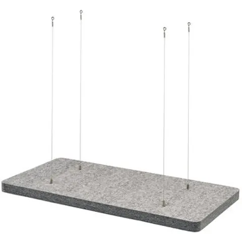 t.akustik PET Ceiling Absorber 120 SGR argento – immagine 1
