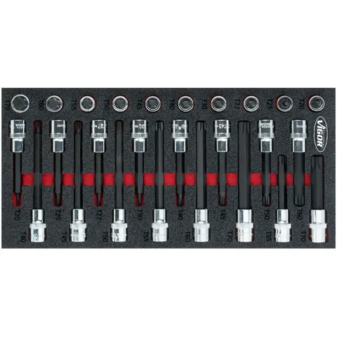 Vigor V5095 Schraubendrehereinsatz-Set V5095 – Bild 1