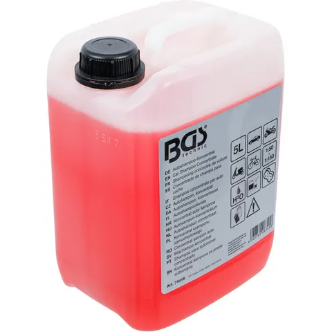 BGS Concentré shampooing auto, rouge, 5 l ; BGS technic (74416) – image 1