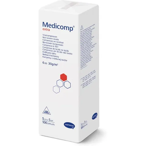 Medicomp Extra Kompressen 5x5 cm unsteril – Bild 1