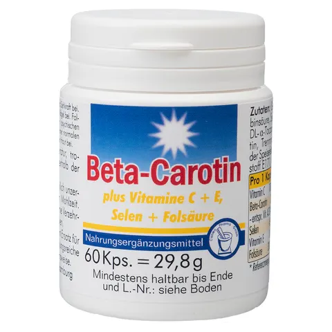 Beta Carotin Kapseln + Vitamin C + E – Bild 1