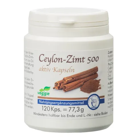 Ceylon-Zimt 500 aktiv Kapseln – Bild 1