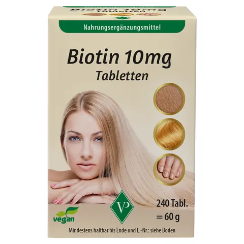 Biotin 10 mg 240 St Tabletten – Bild 1