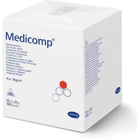 Medicomp Kompressen 10x10 cm unsteril – Bild 1