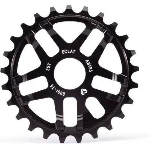 BMX Kettenblatt Eclat Abyss (Schwarz - 25T) – Bild 1